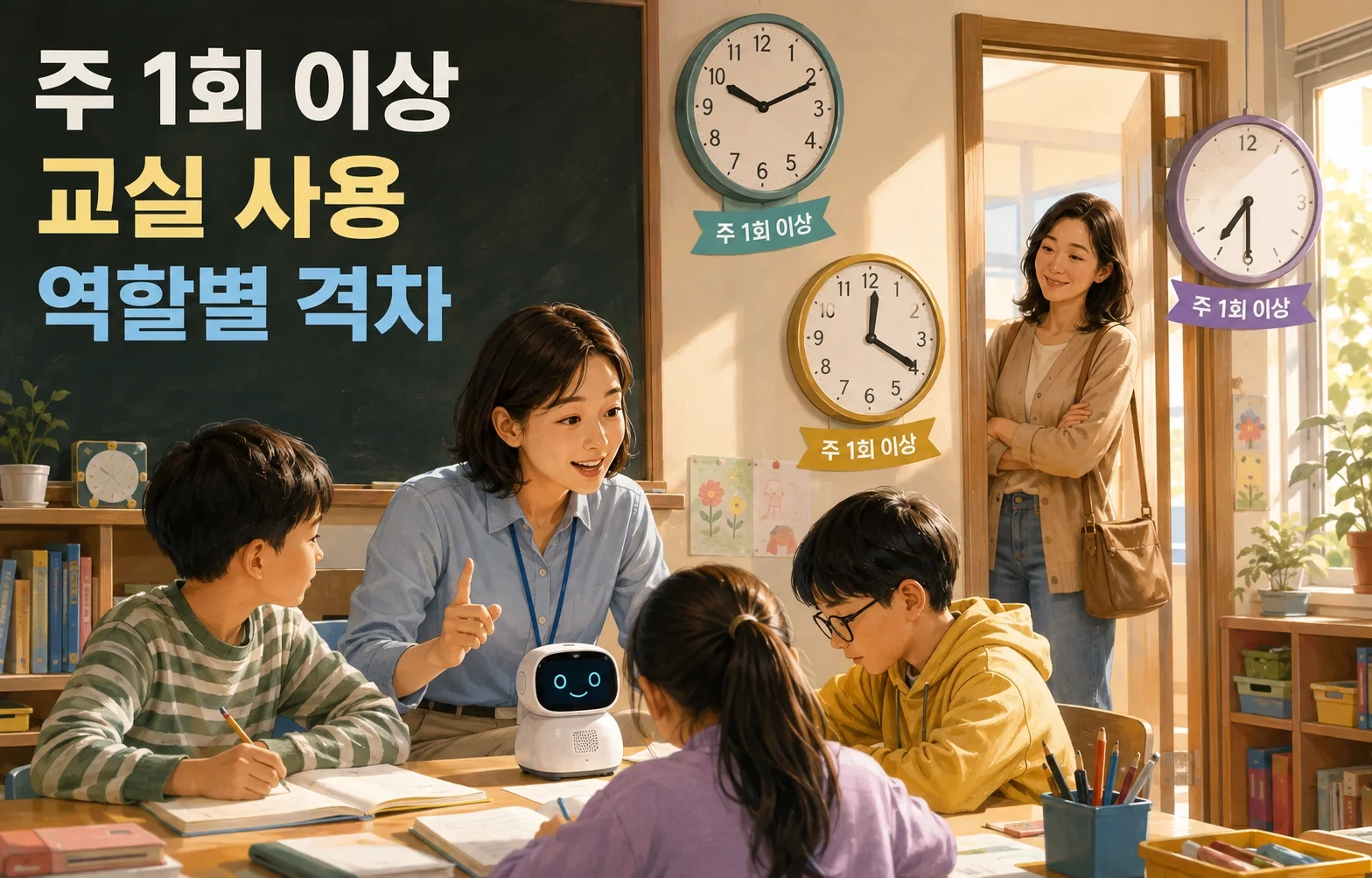 교실에는 AI가 들어왔는데 준비는 늦었습니다, IBM 조사에서 벌어진 간극 핵심 내용을 보여주는 인포그래픽