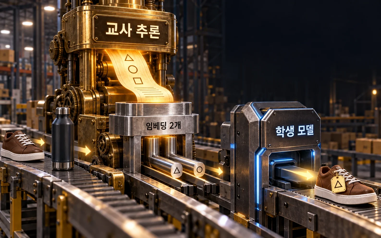 상품을 한 단계 비싸게 추천하는 AI, 큰 모델의 추론을 작은 모델로 옮겼습니다 핵심 내용을 보여주는 인포그래픽