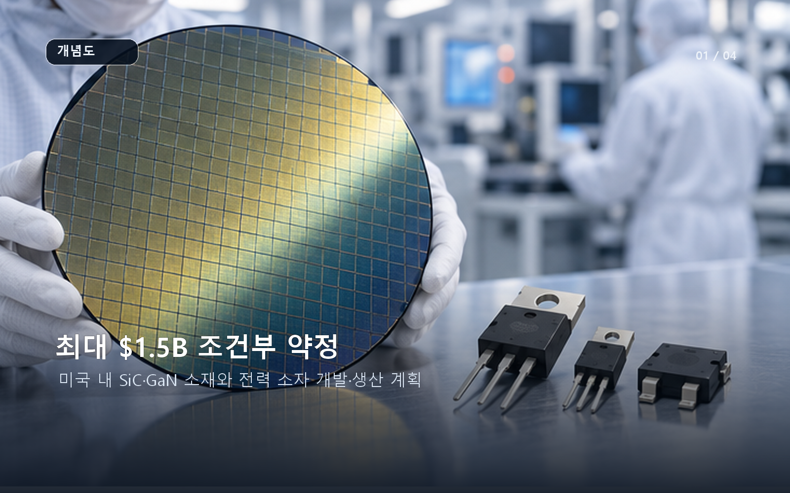 최대 한도와 SiC·GaN 개발·생산 계획의 조건부 상태