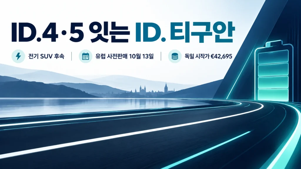 ID.4·5 잇는 ID. 티구안…유럽 사전판매 4만2,695유로부터
