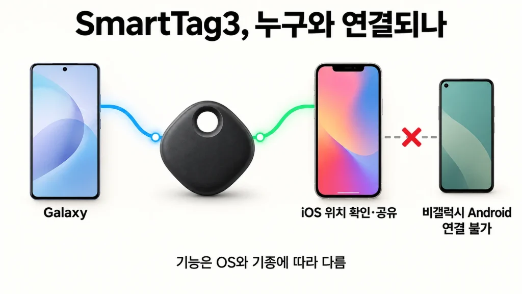 SmartTag3, 아이폰 호환 추가…Android는 갤럭시만·거리는 기능별로