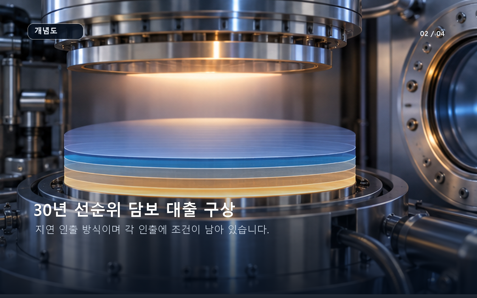30년 선순위 담보·지연 인출 대출 구상