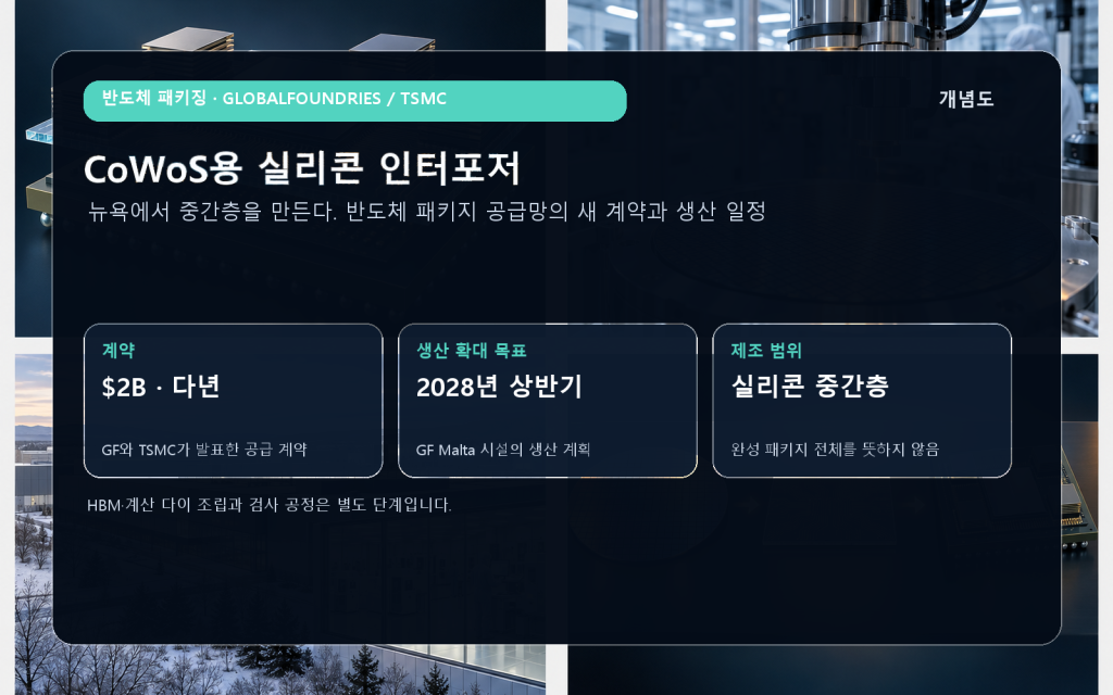 GF·TSMC의 인터포저 제조 계약과 생산 확대 시점