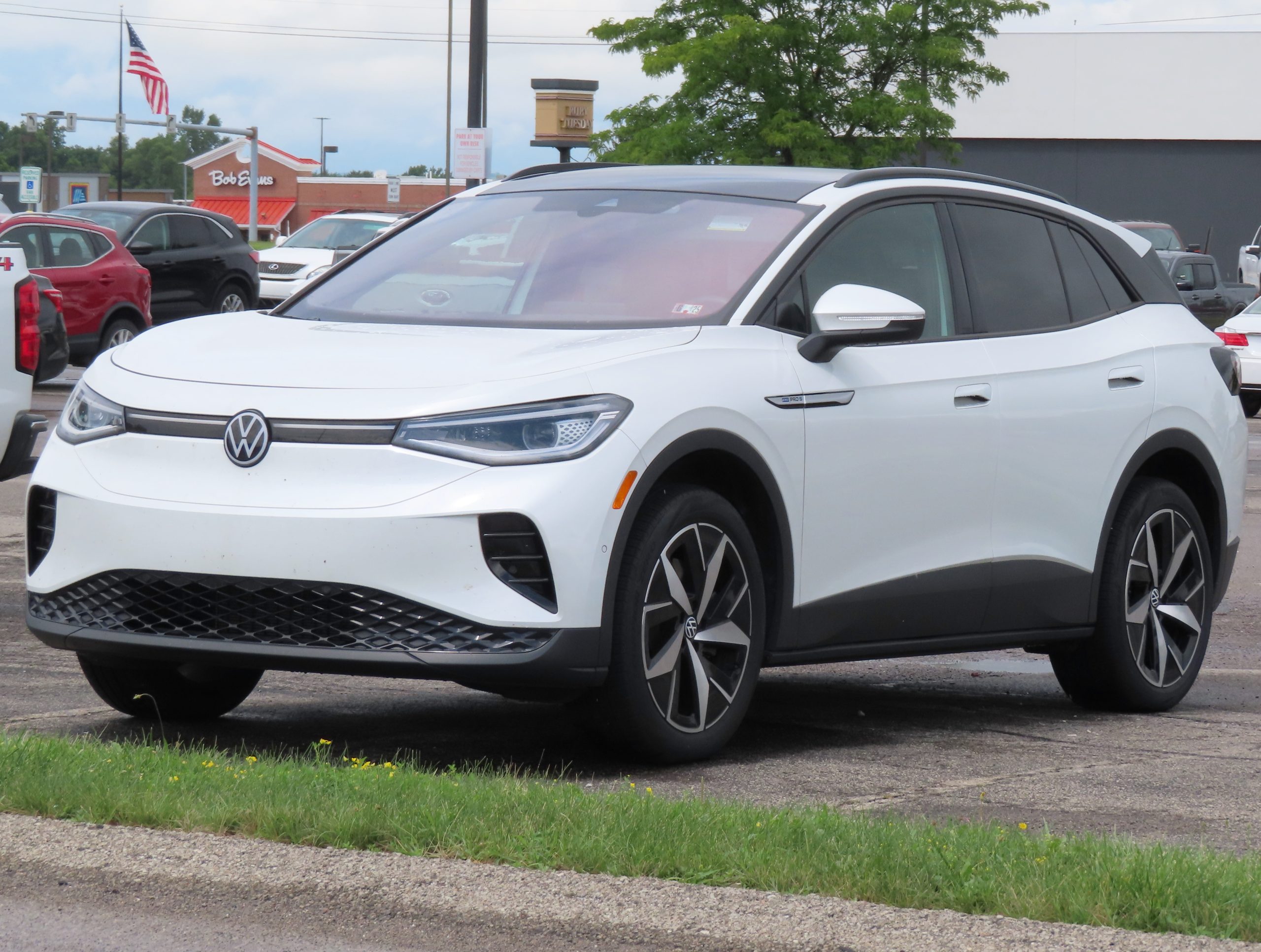 2023 Volkswagen ID.4 Pro S, front-left exterior view.